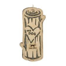 Tall Tails Leather Love My Dog Log 9"