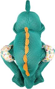 Go Dog Chameleon Squeaker Teal Medium