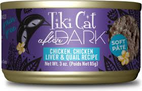 Tiki Cat After Dark Pate Chicken, Chicken Liver 3OZ