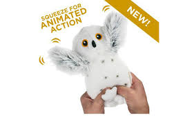 TTAILS PLUSH SNOW OWL ANIMATED 9"