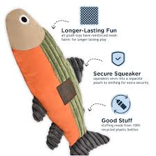 Tall Tails Plush Fish W/Squeaker 12"