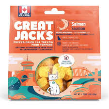 GREAT JACK'S CAT FD SALM TREAT 28G