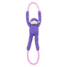 Zippy Paws Rope Tugz Monkey Purple