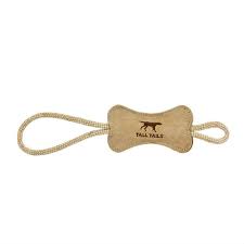 Tall Tails Leather Bone Tug Natural 12"