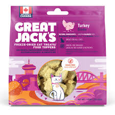 GREAT JACK'S CAT FD TURK TREAT 28G