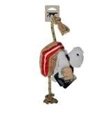 Tall Tails Plush Polar Bear Sled Tug Red (8")