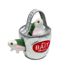 Tall Tails Plush Bait Bucket With Minnows (9")