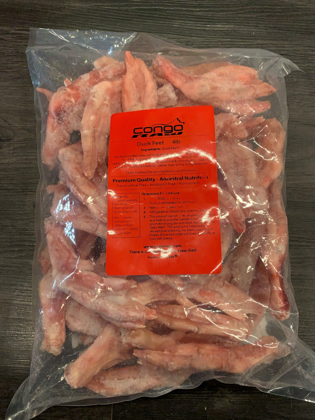 Congo Duck Feet (4lb) - Tail Blazers Etobicoke