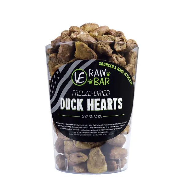 Vital Essentials Raw Bar Freeze-Dried Bulk Duck Hearts - Tail Blazers Etobicoke