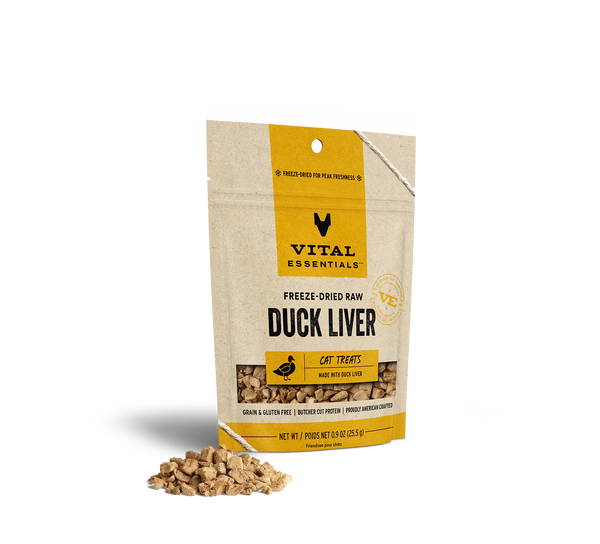 Vital Essentials Cat Freeze-Dried Duck Liver Treat (0.9oz)
