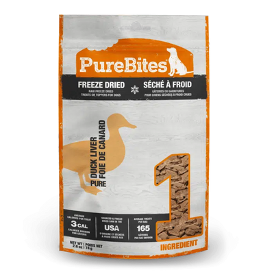 PureBites Freeze-Dried Duck Liver Treat (74g) - Tail Blazers Etobicoke