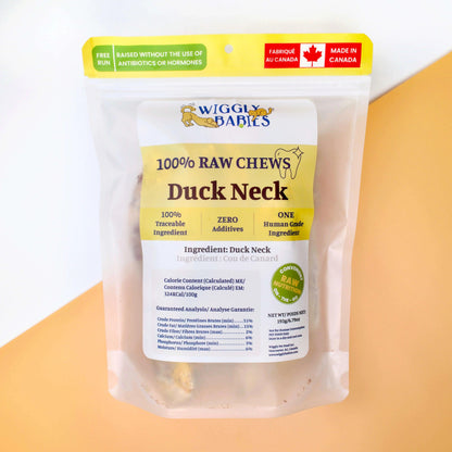 Wiggly Babies Freeze-Dried Duck Neck Whole (193g)