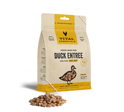 Vital Essentials Dog Freeze-Dried Duck Mini Nibs (25oz) - Tail Blazers Etobicoke