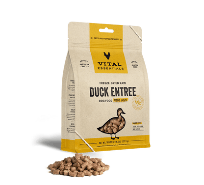 Vital Essentials Dog Freeze-Dried Duck Mini Nibs (25oz) - Tail Blazers Etobicoke