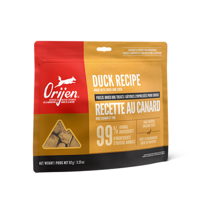 Orijen Freeze Dried Duck Dog Treat (92g) - Tail Blazers Etobicoke