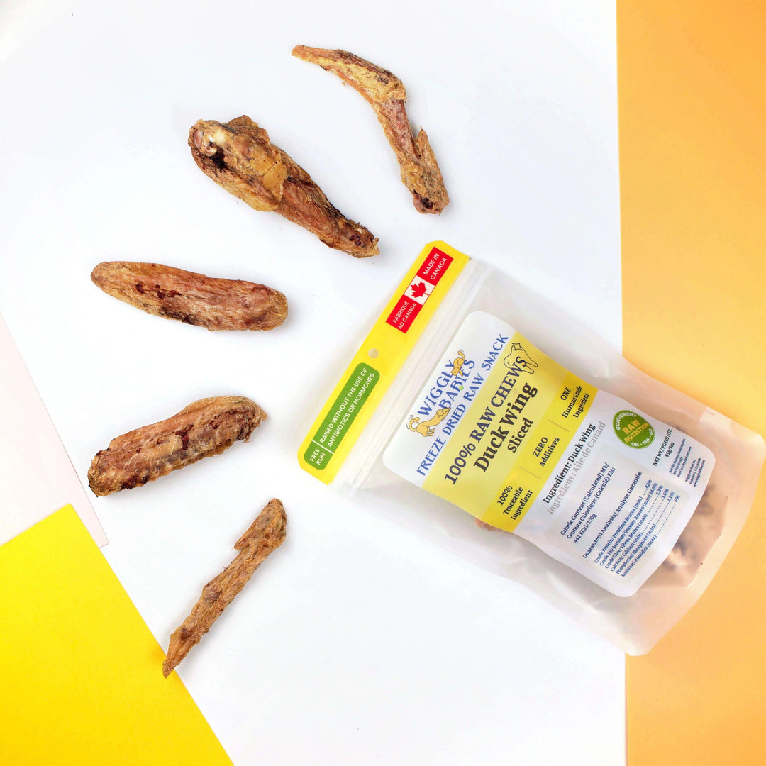 Wiggly Babies Freeze-Dried Duckwing Sliced (85G)