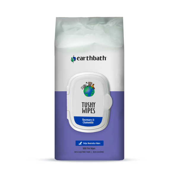 Earthbath Tushy Wipes Rosemary & Chamomile 100 ct