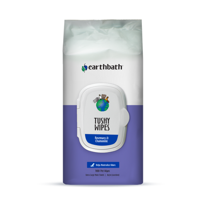 Earthbath Tushy Wipes Rosemary & Chamomile 100 ct