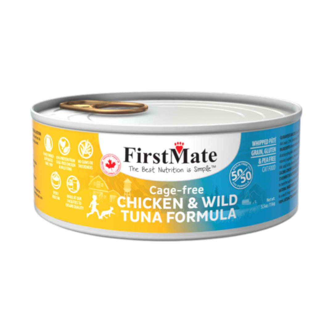 Firstmate Grain Free 50/50 Chicken/Tuna Cat Can (5.5oz)
