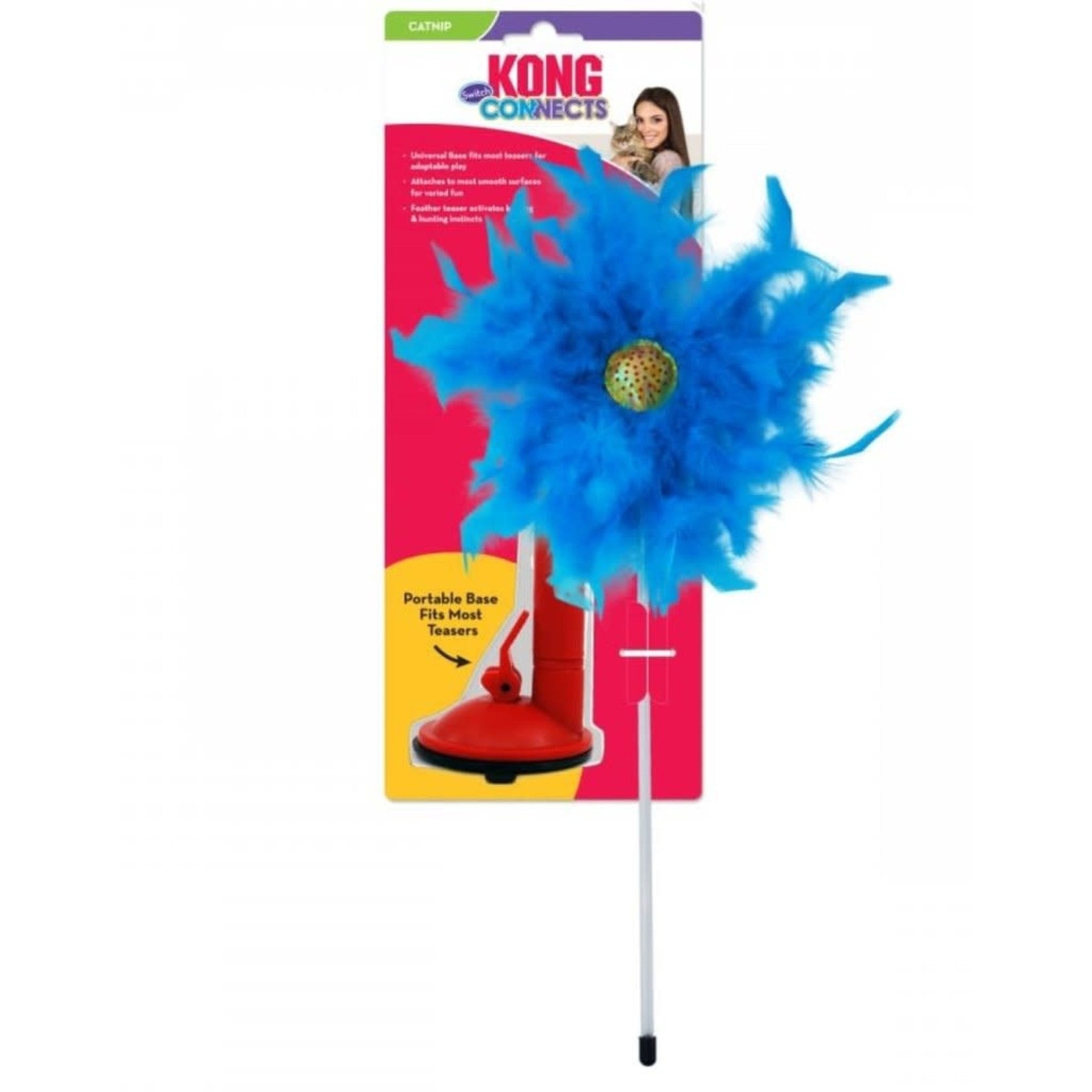 Kong Connects Feather Pinwheel Cat Teaser Toy - Tail Blazers Etobicoke