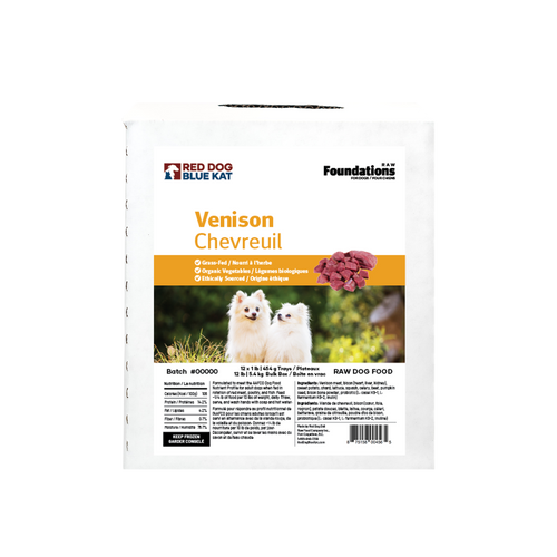 RDBK Red Dog Blue Kat Foundations Venison Dog (12x1lb)