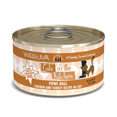 WERUVA CIK FOWL BALL CAT CAN 3.2OZ - Tail Blazers Etobicoke