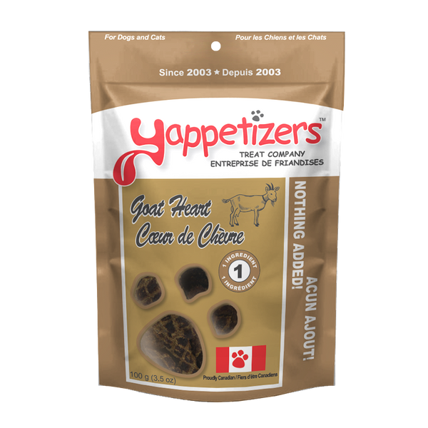 Yappetizers Dehydrated Goat Heart (100g)