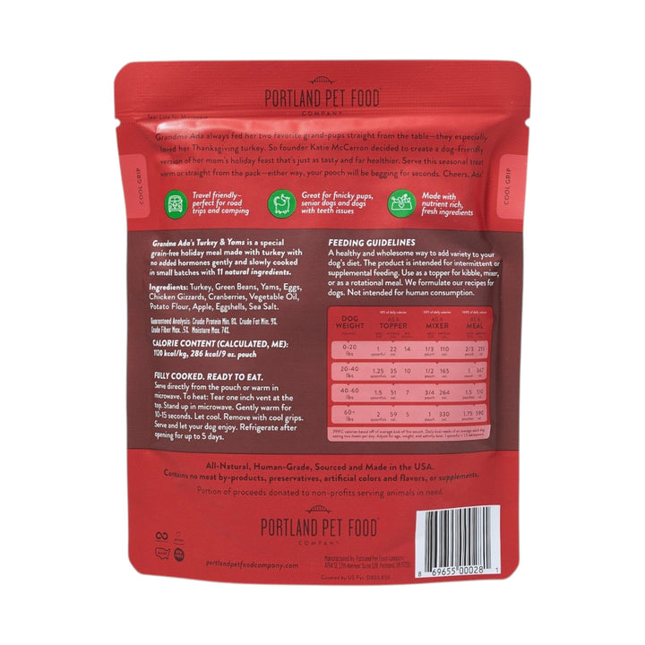 Portland Gf Turkey &amp; Yams Dog (9oz)