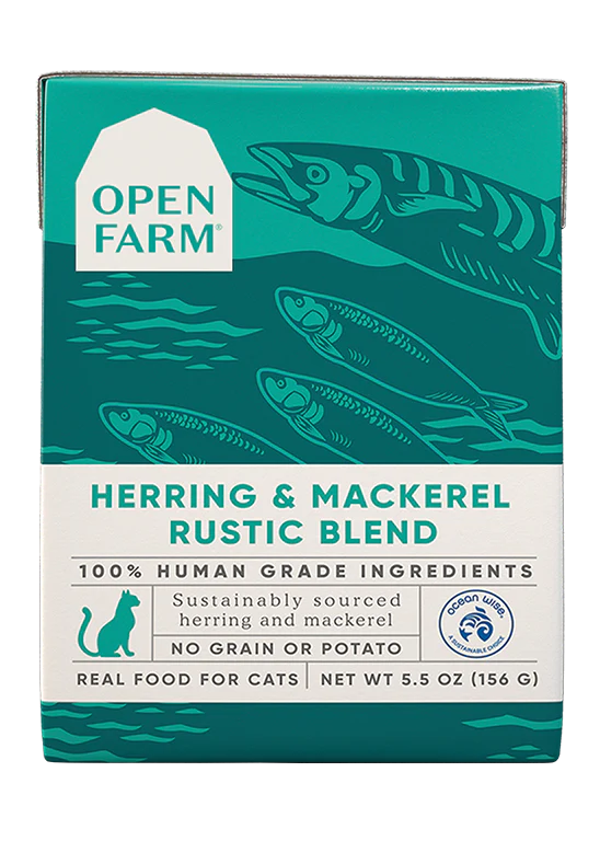 OPEN FARM HERRING/MACK BLEND CAT 5.5OZ - Tail Blazers Etobicoke