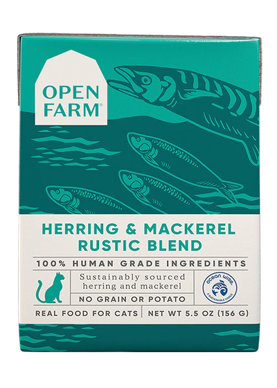 OPEN FARM HERRING/MACK BLEND CAT 5.5OZ - Tail Blazers Etobicoke