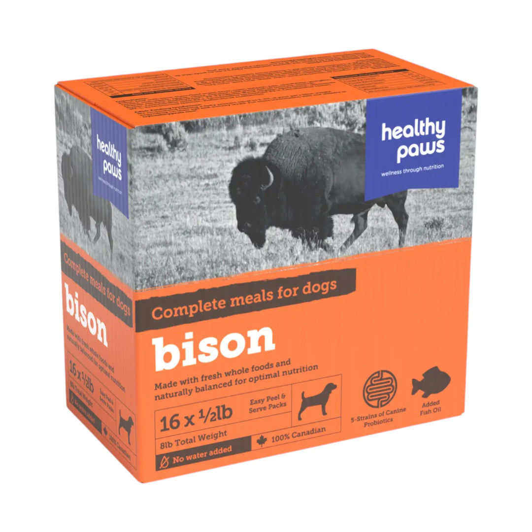 Healthy Paws Bison Complete Patties (16x8oz)