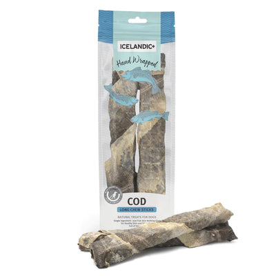 ICELANDIC COD SKIN CHEW STICK 10" 2PK