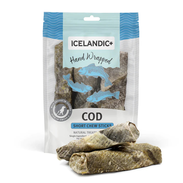 ICELANDIC COD SKIN CHEW STICK 5" 3PK