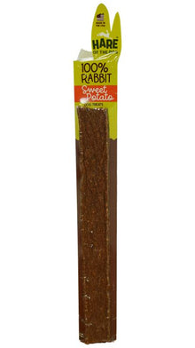 Hare of the Dog 100% Rabbit Sweet Potato Jerky Dog Treats, 10 inches (1pc)