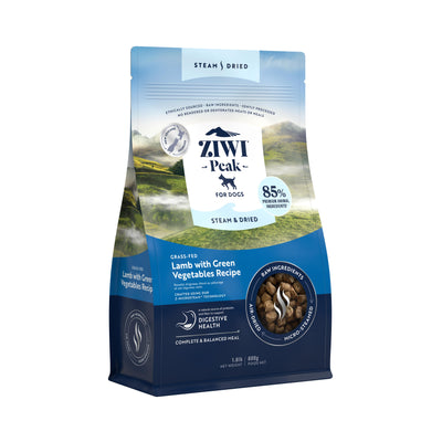 ZiwiPeak Dog Steam & Dried Lamb/Green Veggies (800g)