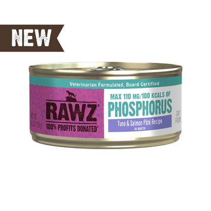 Rawz Low Phosphorus Tuna and Salmon Pate Cat Can 5.5oz