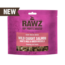 RAWZ Wild Caught Salmon, Goat's Milk and Green Mussels Raw Freeze-Dried Cat Treats (1oz)