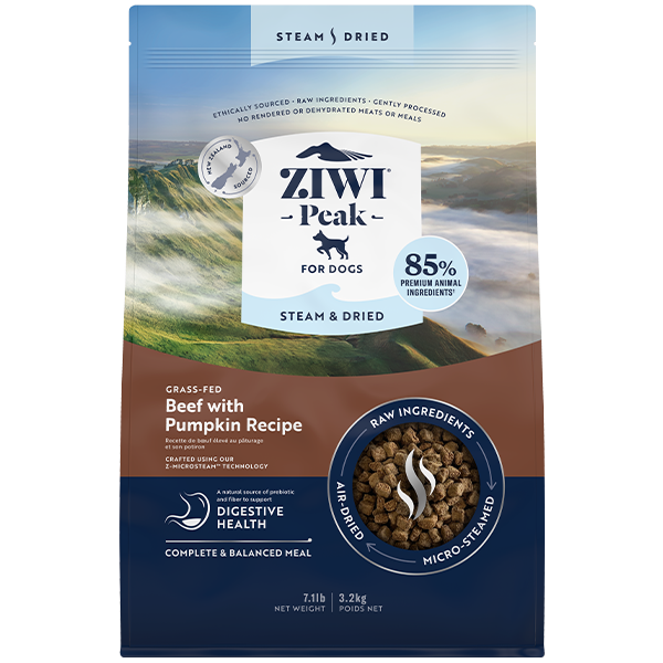 ZiwiPeak Dog Steam & Dried Beef/Pumpkin (3.2kg)