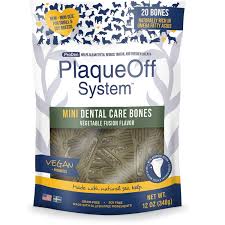 PLAQUEOFF DENTAL BONES MINI VEGGIE 340G