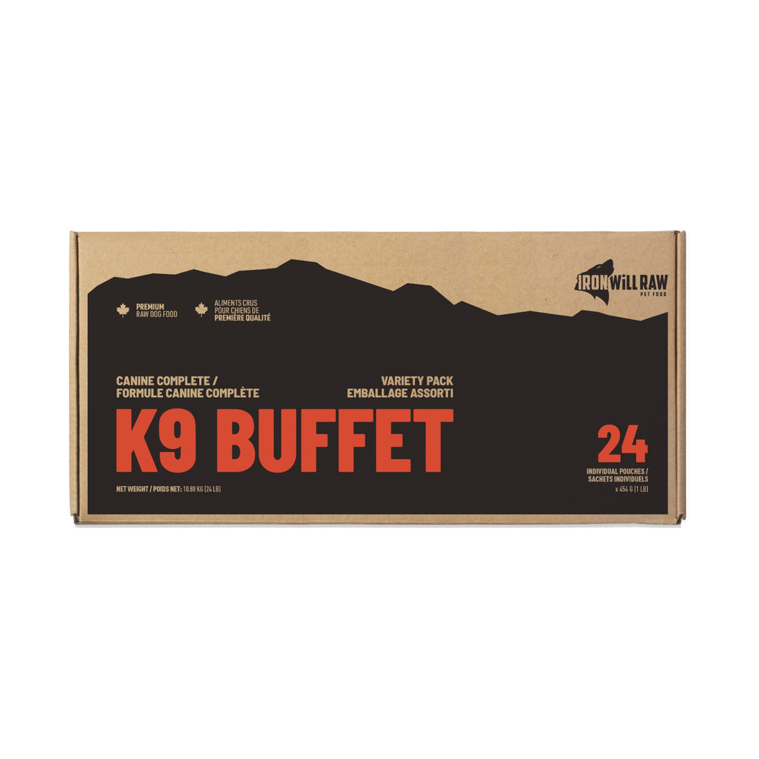Iron Will Raw K9 Buffet Variety Pack (24lb)
