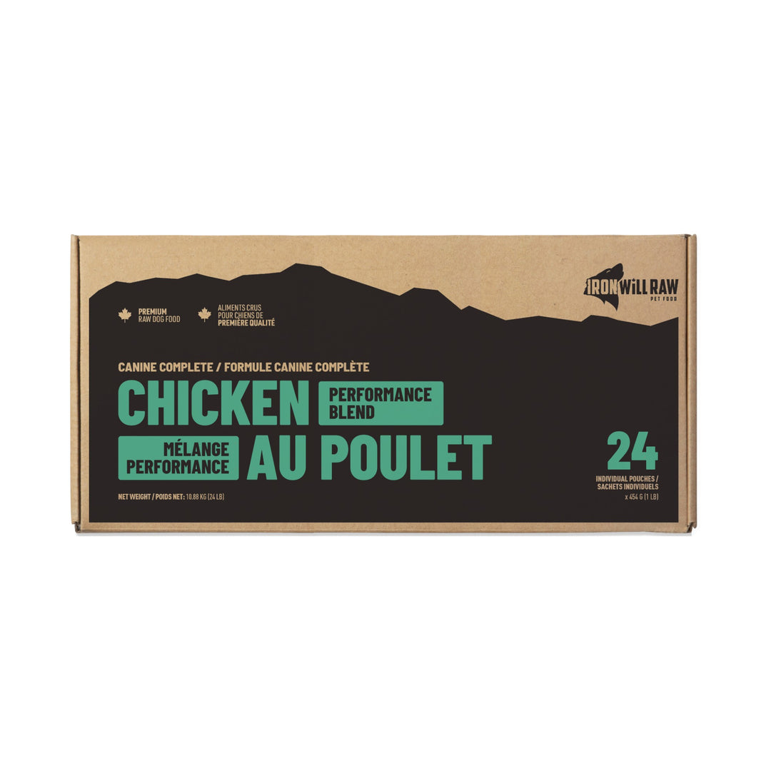 Iron Will Raw Canine Complete Chicken Performance Blend (24lb)