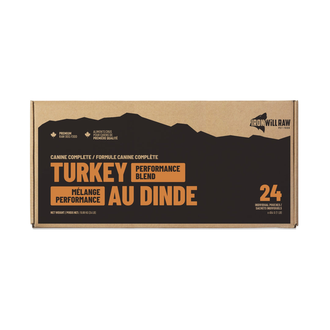 Iron Will Raw Canine Complete Turkey Performance Blend (24lb)