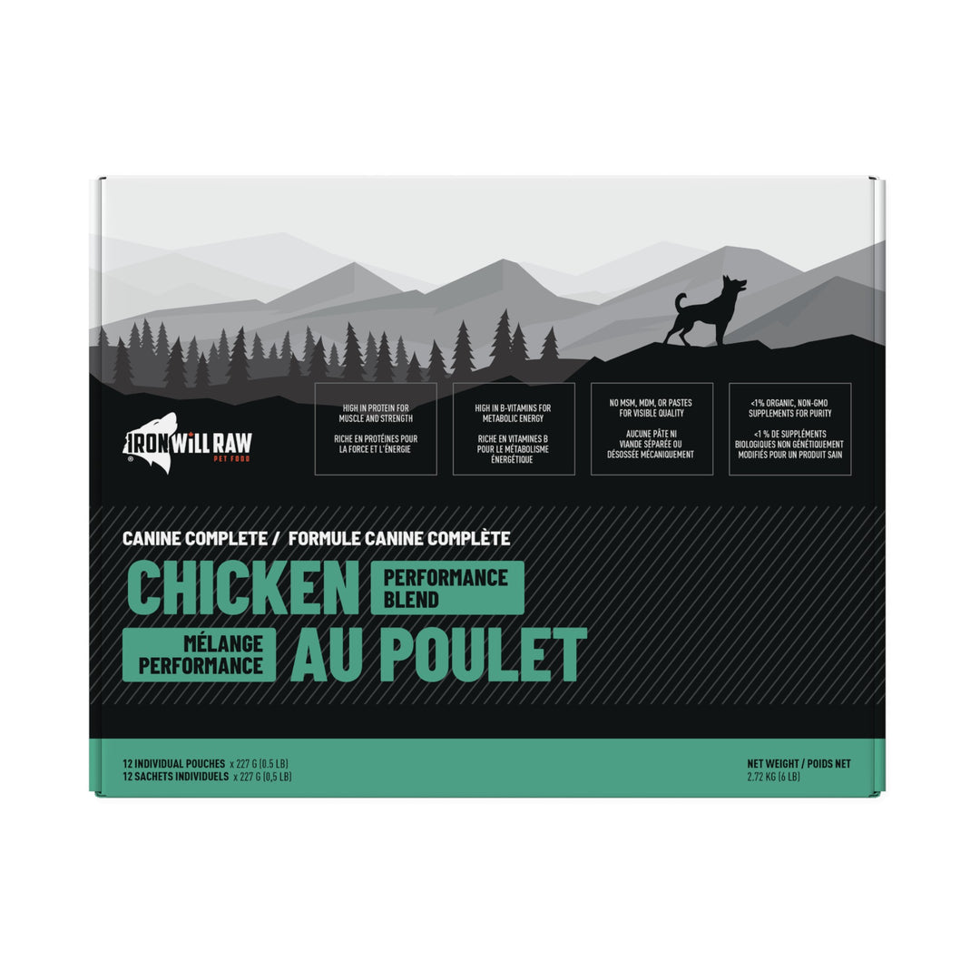 Iron Will Raw Canine Complete Chicken Performance Blend (6lb)