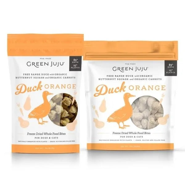 Green Juju Freeze-Dried Duck Orange Bites (7.5oz) - Tail Blazers Etobicoke