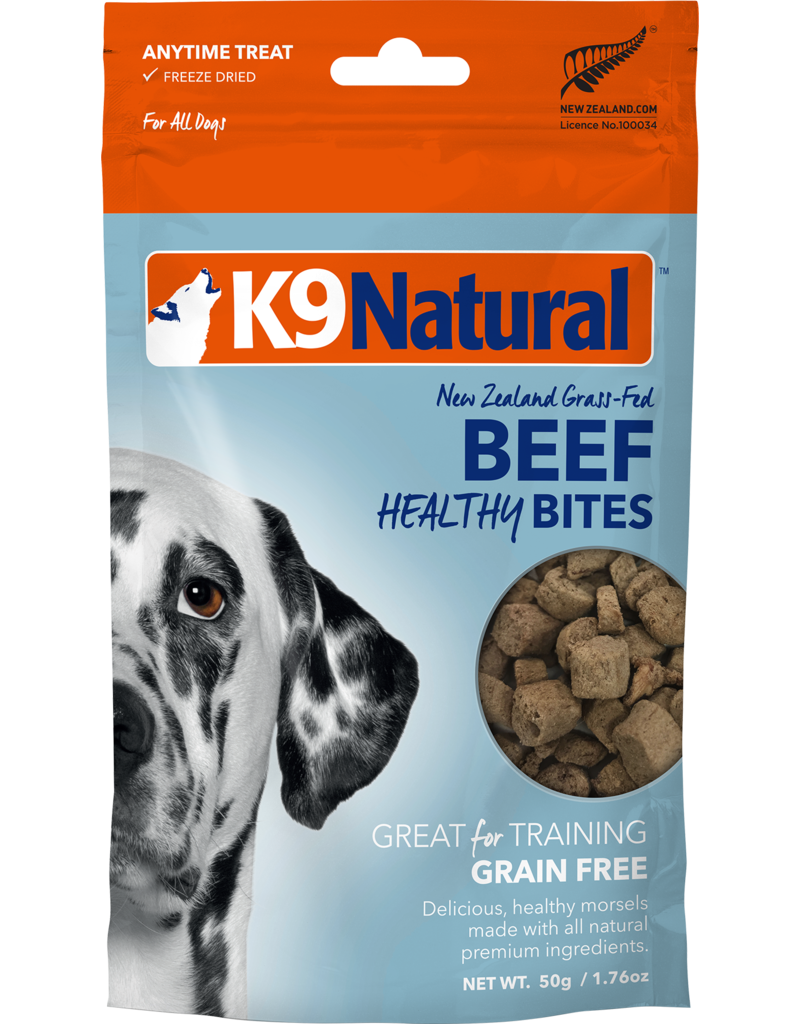 K9 NATURAL FD BEEF HEALTHY BITE 50G - Tail Blazers Etobicoke