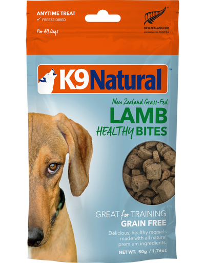 K9 NATURAL FD LAMB HEALTHY BITE 50G - Tail Blazers Etobicoke