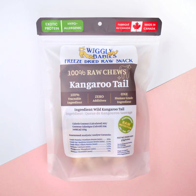 Wiggly Babies Freeze-Dried Kangaroo Tail Pucks (105g)