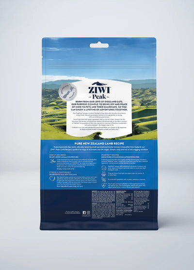 Ziwi ZiwiPeak Dog Air-Dried Lamb (454g) - Tail Blazers Etobicoke