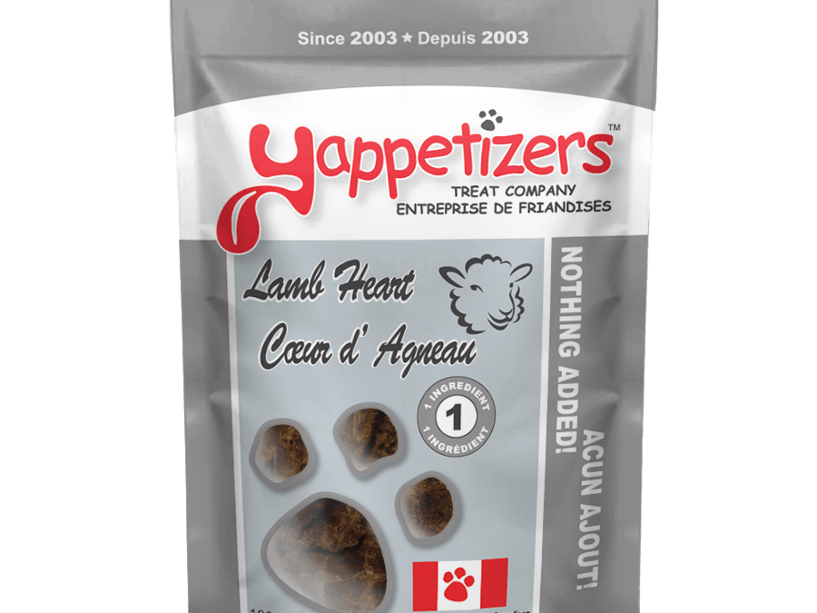 Yappetizers Dehydrated Lamb Heart (100g) - Tail Blazers Etobicoke