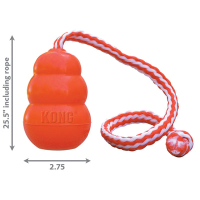 Kong Aqua Floating Rubber Toy with Rope (LG) - Tail Blazers Etobicoke